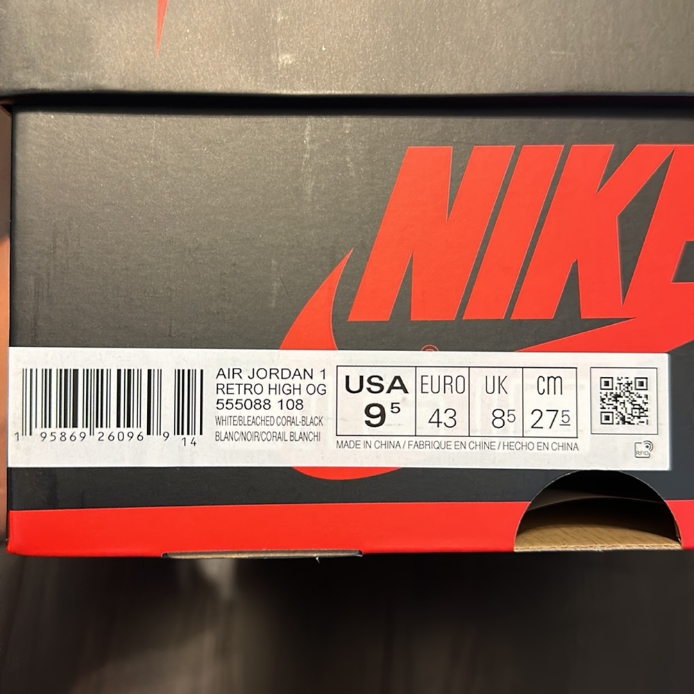 ‼️SOLD‼️ Air Jordan 1 Retro High OG “Bleached Coral/Stage Haze” - Picture 9 of 9